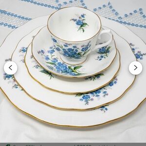 Forget Me Not Dish Set